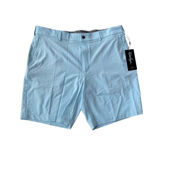 Walter Hagen Men's Soft Blue 9" Performance 11 Micro Lines Golf Shorts Size 38 - Picture 4 of 9